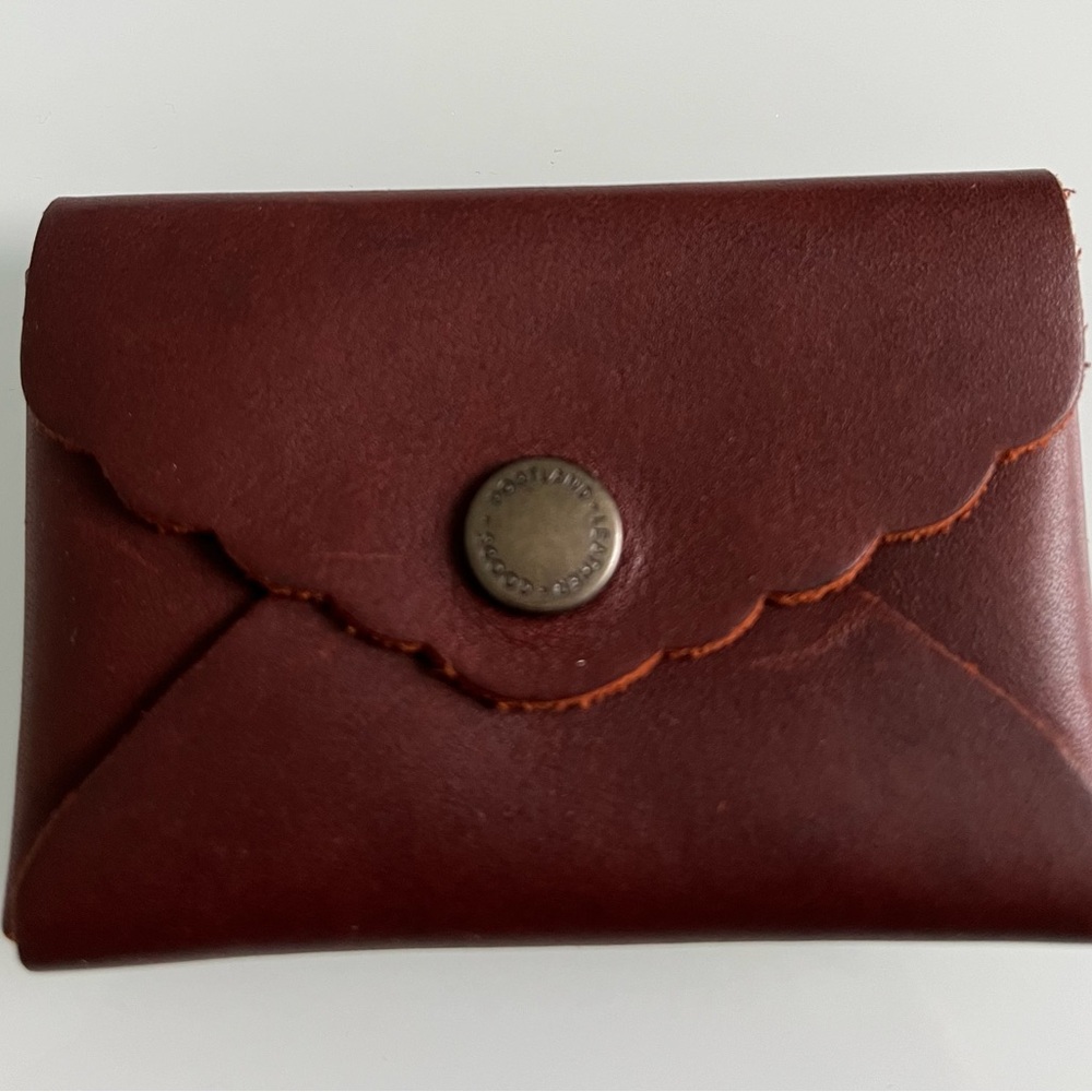 PORTLAND LEATHER Daisy Mini Wallet in Cognac!!